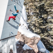 Grant Kleeves at the Ouray Ice Festival